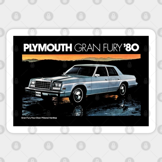 1980 GRAN FURY - brochure Sticker by Throwback Motors
